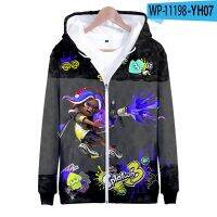 HOT★Hoodies 3D พิมพ์เกม Splatoon 3ซิปเสื้อเด็กหญิงเด็กชาย Unisex เสื้อเด็กการ์ตูนแฟชั่น Oversize Hoodie Coat