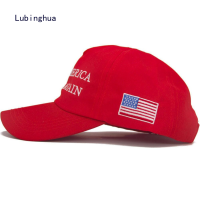 Lubinghua Red Maga ทำให้อเมริกายิ่งใหญ่อีกครั้งประธานาธิบดี donald Trump Hat CAP