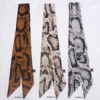 【CC】☏  2019 Leopard Snake Print New Silk Scarf Luxury Foulard Tie Fashion Scarves Ladies H1053