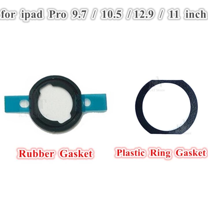 ปุ่มโฮมปะเก็นแหวนพลาสติกสำหรับ-ipad-pro-9-7-10-5-12-9นิ้ว1st-2nd-3rd-gen-air-3อะไหล่ปะเก็นยางปุ่มโฮม