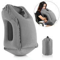 Inflatable Travel Sleeping Bag Portable Cushion Neck Pillow for Men Women Outdoor Airplane Flight Train Sleeping Easy