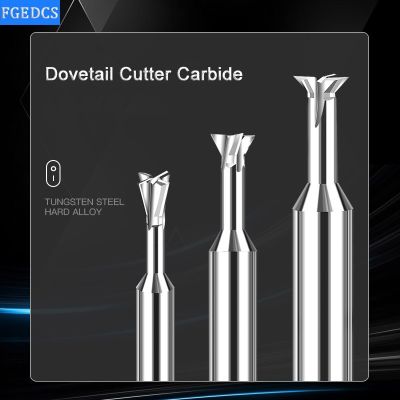 HRC 55 °ทังสเตนคาร์ไบด์ Dovetail Milling Cutter อลูมิเนียม End Mill CNC Tools 45 75 60 องศา 4mm 10MM 12MM เครื่องมือโลหะ Router Bit