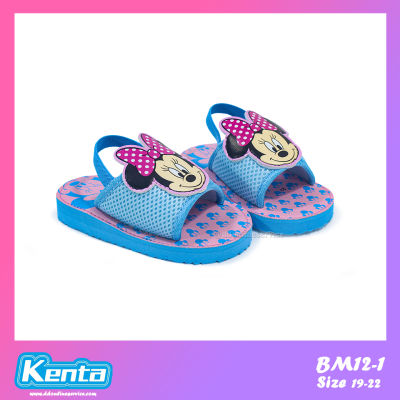 รองเท้าเด็กน่ารักๆ ลายการ์ตูน มินนี่เมาส์ รองเท้าเด็กผู้หญิง รองเท้าแตะเด็ก รองเท้าแตะสวมรัดส้น Minnie Mouse รุ่น BM12-1