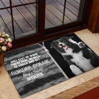 CLOOCL Cute Border Collie Dog Doormat 3D Printing Indoor Outdoor Welcome Floor Mats New Soft Material 40x60cm Antislip Doormat