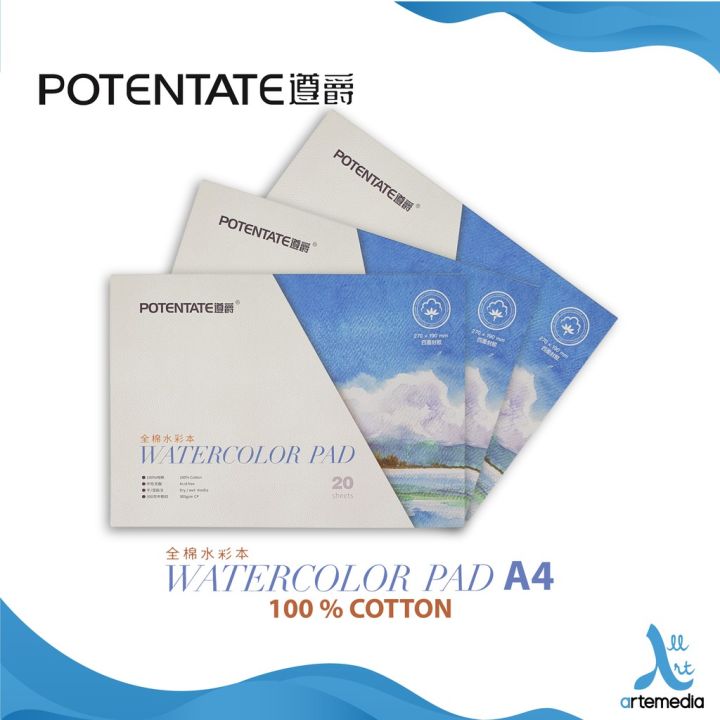 Kertas Cat Air Potentate Cotton A4 Watercolor Paper Pad Lazada Indonesia 1020