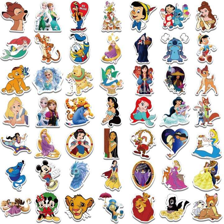 50-100pcs-disney-mixed-cartoon-stickers-movie-decals-diy-laptop-phone-guitar-luggage-bottles-waterproof-gift-sticker-kid-toy