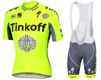 ใหม่ Tinkoff การแข่งขัน TeamTraining แขนสั้นขี่จักรยานย์เสื้อด้านบนและ BIbshorts สำหรับผู้ชาย MTB ถนนแข่งจักรยานสวมใส่เสื้อผ้าวิบาก Sportwear การระบายอากาศ