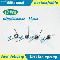 ✼▫ Torsion SpringV-Shaped Spring Wire Diameter1.2Mm Return Spring Hairpins 180/120/90/60 Degree 3/6/9Coils Mini Coil Spring