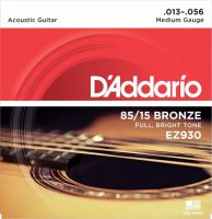 DAddario EZ930สายกีตาร์โปร่งสีบรอนซ์ขนาดกลางของอเมริกา013-056Guitar อุปกรณ์เสริมสำหรับเปลี่ยน