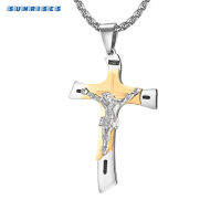 พระอาทิตย์ขึ้น®Jesus Asylum จี้กางเขนผสมหลายชั้น