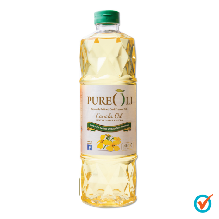 PureOli Naturally Refined Cold Pressed Canola Oil 1kg Lazada