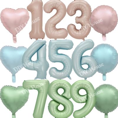 【CC】 1set 32inch Number with Set 30 40 50 60 Happy Birthday Annerversay Baby Shower Decoration