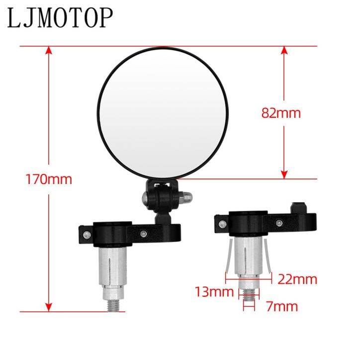 กระจกมองหลังสำหรับมอเตอร์ไซค์ฮอนด้า-cb500x-cb-cb500-x-2017-2021กระจกข้างมอเตอร์ไซค์พับได้7-8ปลายราวมือจับ
