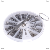 Super 600pcs Tiny SCREWS NUT + ไขควงนาฬิกาแว่นตาแว่นตาซ่อมชุดเครื่องมือใหม่