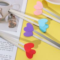 【jw】■❁  Silicone Snack Food Tongs Non-slip Handles BBQ Bread Clip Accessories