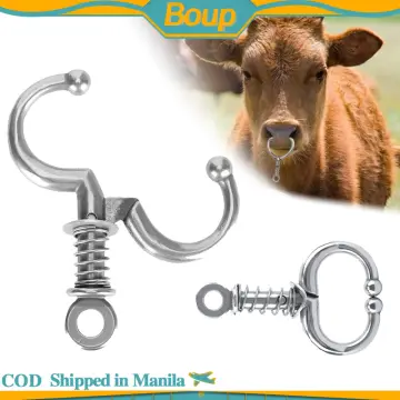 Amazon.com: TOPINCN Bull Nose Ring Accessory Animal Bullnose Bullnose Ring  Piercing Equipment Cattle Cow Tools Bull Cow 10Pcs Nylon Livestock Nose Ring  for Cattle Nose Ring Livestock : Patio, Lawn & Garden