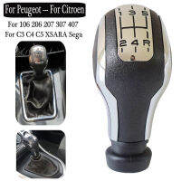 Shifter รถหนัง Boot เกียร์ Shift Knob สำหรับ CITROEN C3 C4 C5 XSARA Sega C2 Elysee Head Lever Gti อุปกรณ์เสริม