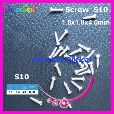 2021S10 1.8x1.0x4.0mm 10000pcs Sharp Tail Nose Pads Screws Glasses Eyewear Eyegalsses Screw With Sharp Tail Free Shipping