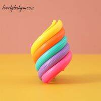 1PC Rainbow Circle Funny Toys Early Development Educational Folding Plastic Spring Coil Childrens Creative Magical Toy