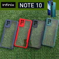 เคส ขอบยางกันกระแทก ฝาหลังใส สำหรับ Infinix Note 10  (แถมฟรีฟิล์มหลังกันรอย 1 ชุด)