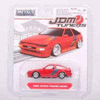 Jada Diecast โมเดล1/64 1986Trueno รถโลหะผสม AE86ของสะสมของที่ระลึกของเล่นรถกล่องเก็บและแสดงเครื่องประดับ