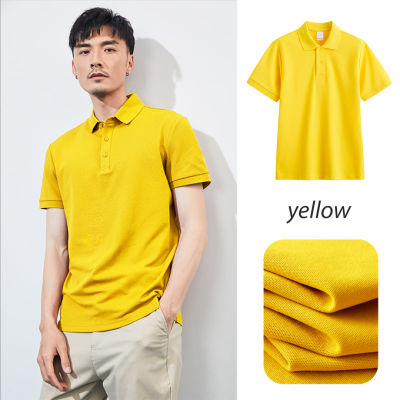 เสื้อโปโลสีเหลือง POLO เสื้อคอปก ST02 -YELLOW
