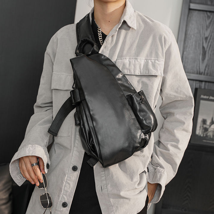 กระเป๋าสะพายหลังกีฬากันน้ำกระเป๋าแมสเซ็นเจอร์นำเทรนด์-mode-korea-กระเป๋าสะพายไหล่ความจุสูงแบบลำลองแบรนด์แฟชั่นของผู้ชายกระเป๋าคาดหน้าอกสไตล์ใหม่-tt