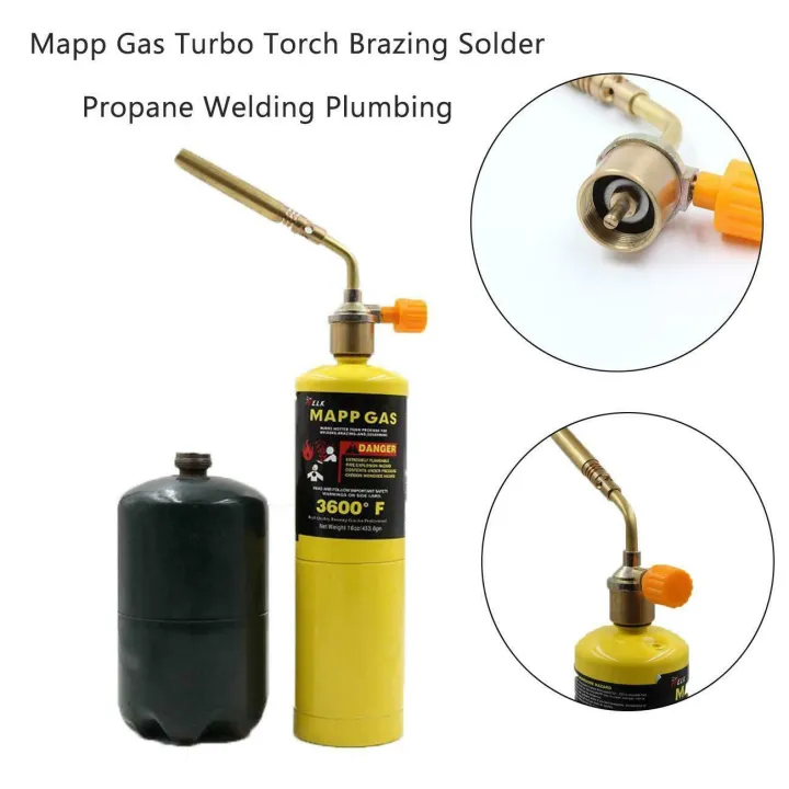 【mapp Gas Torch】Maxswitch Mapp Gas Turbo Torch Brazing Solder Propane