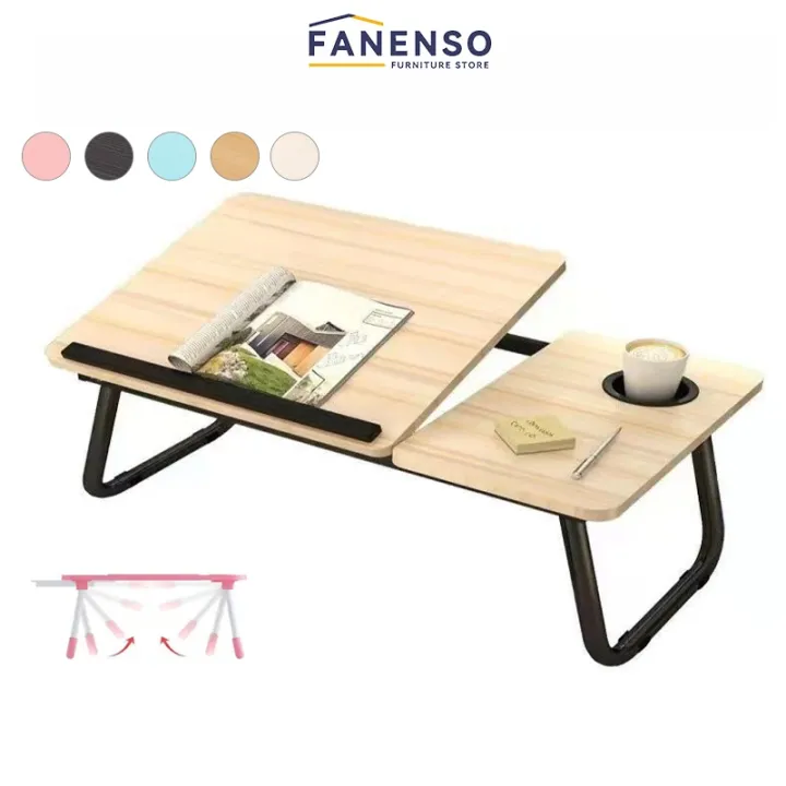 Fanenso Small Table Foldable Table Lifting Folding Bed Movable Table