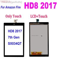 ∋♟ gadfsdfs Tela lcd para amazon kindle fire display sx hd 8 2017 7th gen sx034qt substituição ferramentas grátis