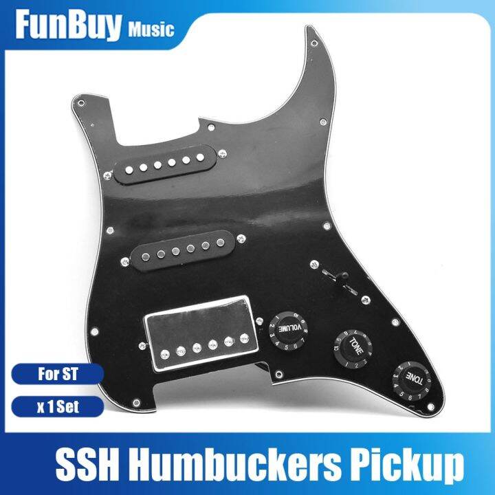 โหลดปิคการ์ดแบบมีสาย-ssh-เซรามิกส์-humbucker-pickup-ชุดจานสำหรับกีตาร์ไฟฟ้าอะไหล่อุปกรณ์เสริมตัวป้องกัน