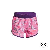 Under Armour Girls UA Fly-By Printed Shorts อันเดอร์ อาร์เมอร์ กางเกงขาสั้น UA Fly-By Printed สำหรับเด็กผู้หญิง