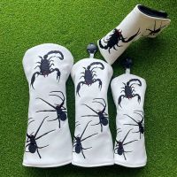 ℡ Scorpions and spiders Golf Wood Cover Driver Fairway Hybrid Protector Set Soft Durable Golf head Club Covers