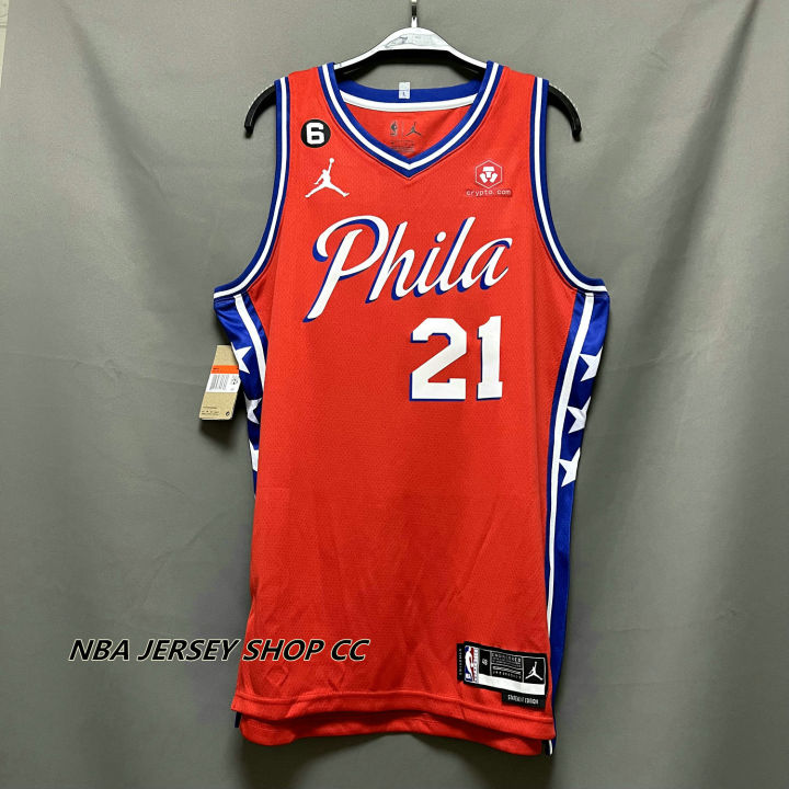 Philadelphia 76ers Jordan Statement Edition Swingman Jersey - Red
