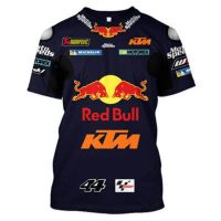 2023 new arrive- xzx180305   Summer Hot Sale Short-Sleeved Red Bull Team ktm Motorcycle Racing cos Clothing 3D Printed Mens Casual Mesh T-Shirt