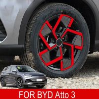 For BYD Atto 3 EV 2022 2023 4PCS Hub Wheel Sticker 18-Inch Automobile  Full Cover Car Accessories