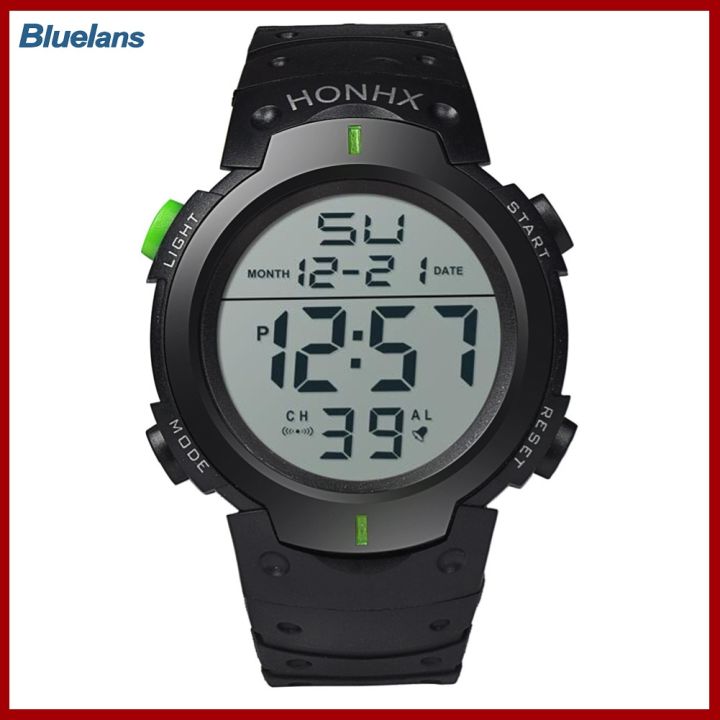 bluelans-honhx-unisex-สายรัดปรับได้-backlight-big-dial-กีฬาข้อมือดิจิตอลนาฬิกา