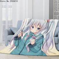 Eromanga Sensei 3D Printed Plush Flannel Blankets Adult Home Office Sofa Travel Washable Casual Student Flannel Blanket 01