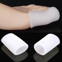 ❉⊙ 1 Pair of Silicone Footcare Protective Toe Caps to Prevent Blisters Corns Silicone Gel Tube Finger Toe Protectors Pain Relief