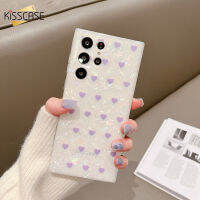 KISSCASE เคสโทรศัพท์มีลายกรอบรูปหัวใจน่ารักแฟชั่นสำหรับ Samsung Galaxy S23 S20 S21เคสซิลิโคนนิ่มเคลือบด้าน IMD INS สำหรับซัมซุงโน้ต20 Ultra Note 10 Plus