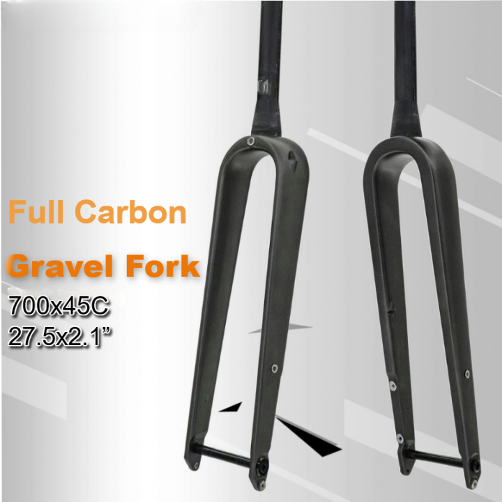 EC90 Full Carbon Fiber Bicycle Road Gravel Front Fork Bike Fork Internal wiring Barrel Shaft Max