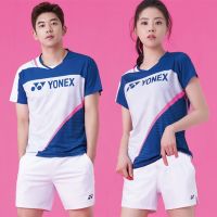 ✴♂☈ YONEX/Yonex Korean Badminton Suit Suit Mens and Womens Short-sleeved Top Quick-drying Playing Sportswear Free Shipping