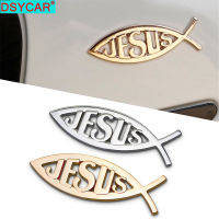 DSYCAR 1Pcs 3D โลหะพระเยซูรถด้านหลัง Trunk Emblem Badge สติกเกอร์สำหรับ Universal Cars Moto จักรยานอุปกรณ์ตกแต่ง