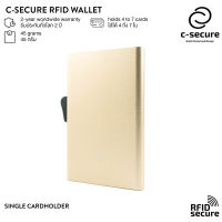 C-SECURE เคสใส่บัตร (RFID Protection) สีทองแชมเปญ