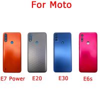 Motorola Moto E6 Plus E6S E7 E20เคสฝาหลังแบตเตอรี่สำรองมีกาวสำหรับเพาเวอร์ E40 E7บวกกับด้านหลัง