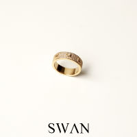 SWAN - Classic Pave Baguette Ring แหวนเงินแท้ ฝังเพชรคิวบิกเซอร์โคเนีย cubic zirconia