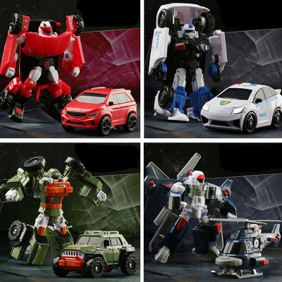 Tobot Transformation Robot Toys Cartoon Brothers Korea Anime Deformation Car Airplane Action Figures Vehicle Children Boy Gift