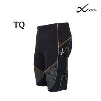 CW-X กางเกงผู้ชาย Stabilyx Ventilator Tri-Shorts Men รุ่น IC925T สีแถบเหลืองฟ้า (TQ)