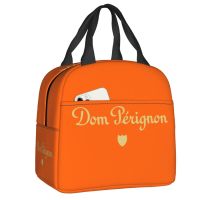 Champagne Insulated Lunch Tote Bag for Women Portable Cooler Thermal Bento Box Kids School Children