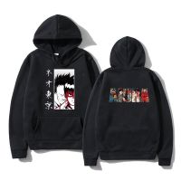 Anime Akira Neo Tokyo Double Sided Printed Hoodie Funny Men Fitted Pullover Science Fiction Movie Shotaro Kaneda Hoodies Size XS-4XL